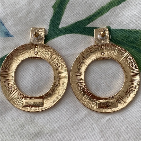 SOLD BUNDLE 4/15$ NWOT Pink Circle Earring - Picture 2 of 2